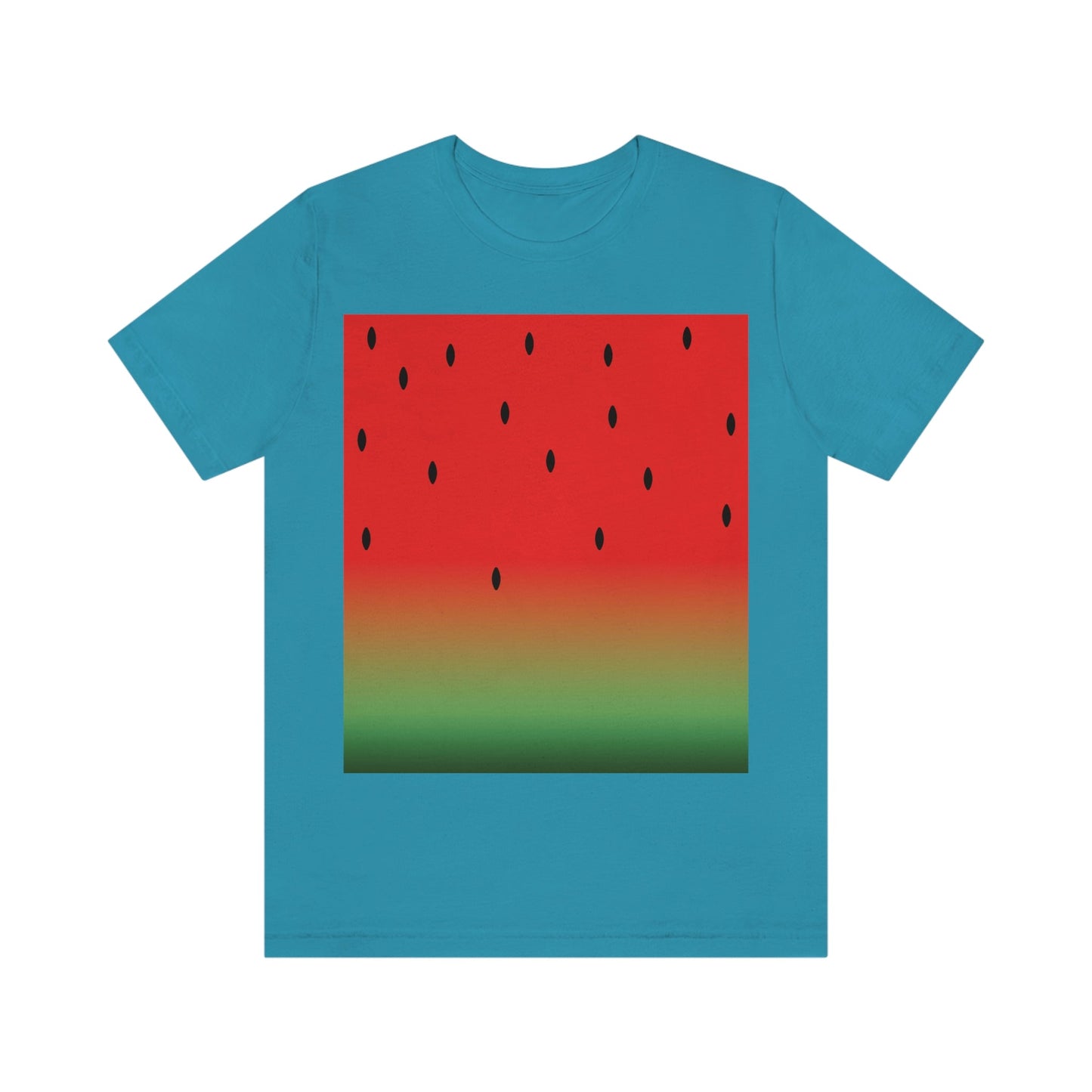 Watermelon Seeds Background Fruit Pattern Unisex Jersey Short Sleeve T-Shirt Ichaku [Perfect Gifts Selection]