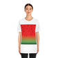 Watermelon Seeds Background Fruit Pattern Unisex Jersey Short Sleeve T-Shirt Ichaku [Perfect Gifts Selection]