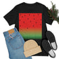 Watermelon Seeds Background Fruit Pattern Unisex Jersey Short Sleeve T-Shirt Ichaku [Perfect Gifts Selection]