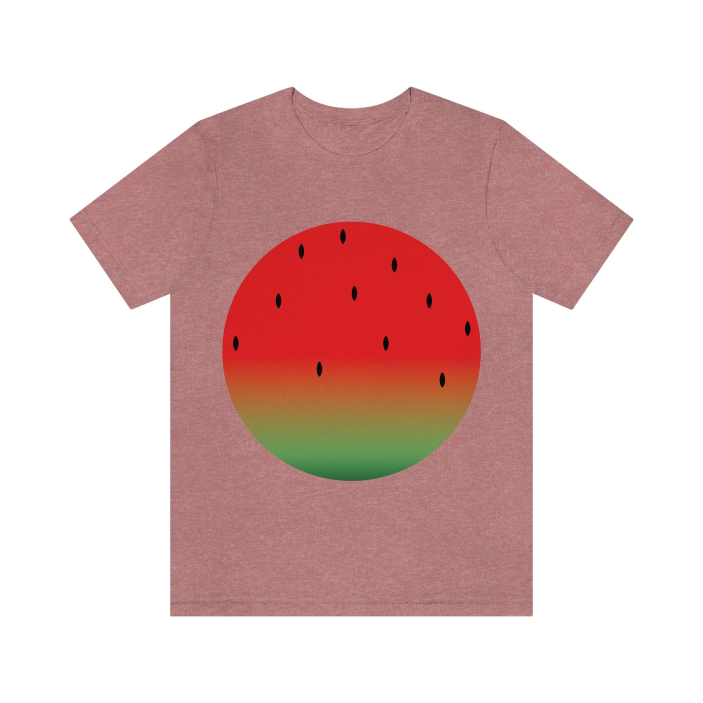 Watermelon Seeds Background Fruit Pattern Unisex Jersey Short Sleeve T-Shirt Ichaku [Perfect Gifts Selection]