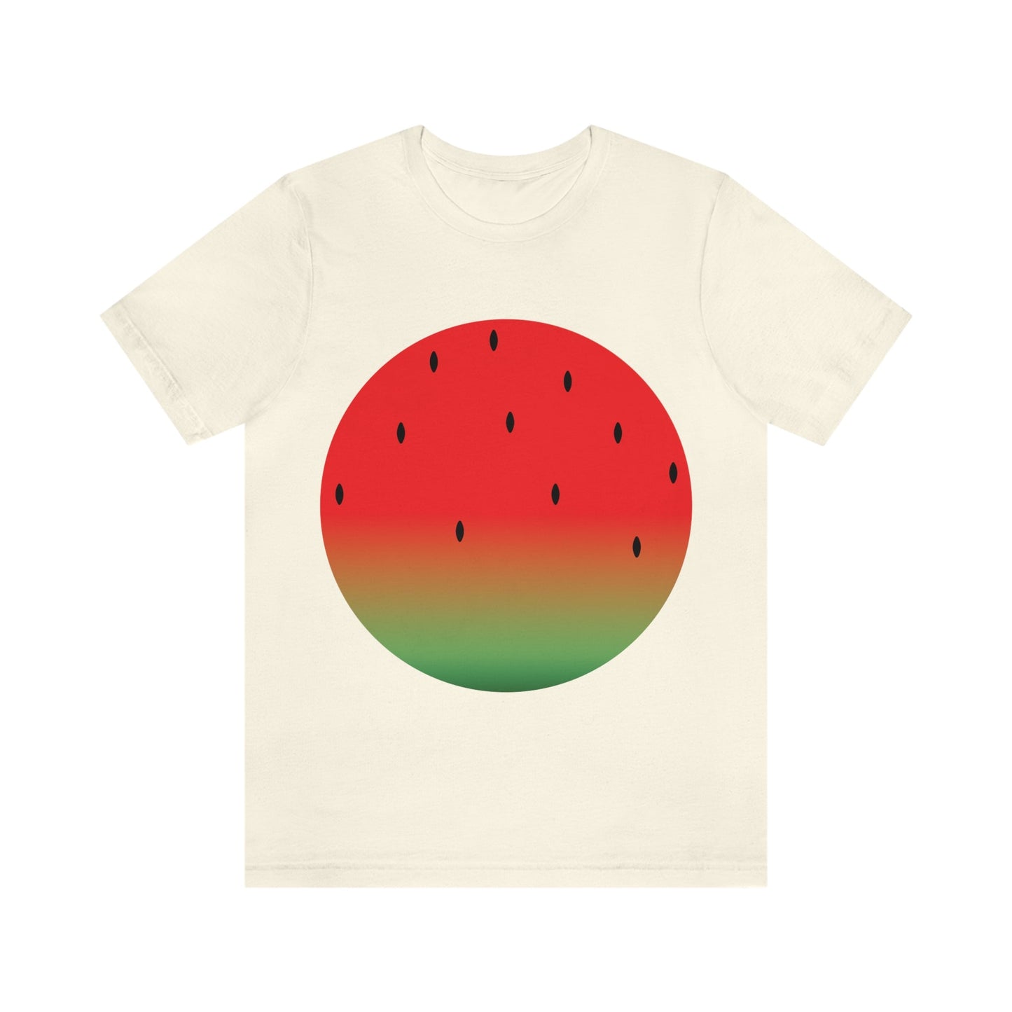 Watermelon Seeds Background Fruit Pattern Unisex Jersey Short Sleeve T-Shirt Ichaku [Perfect Gifts Selection]