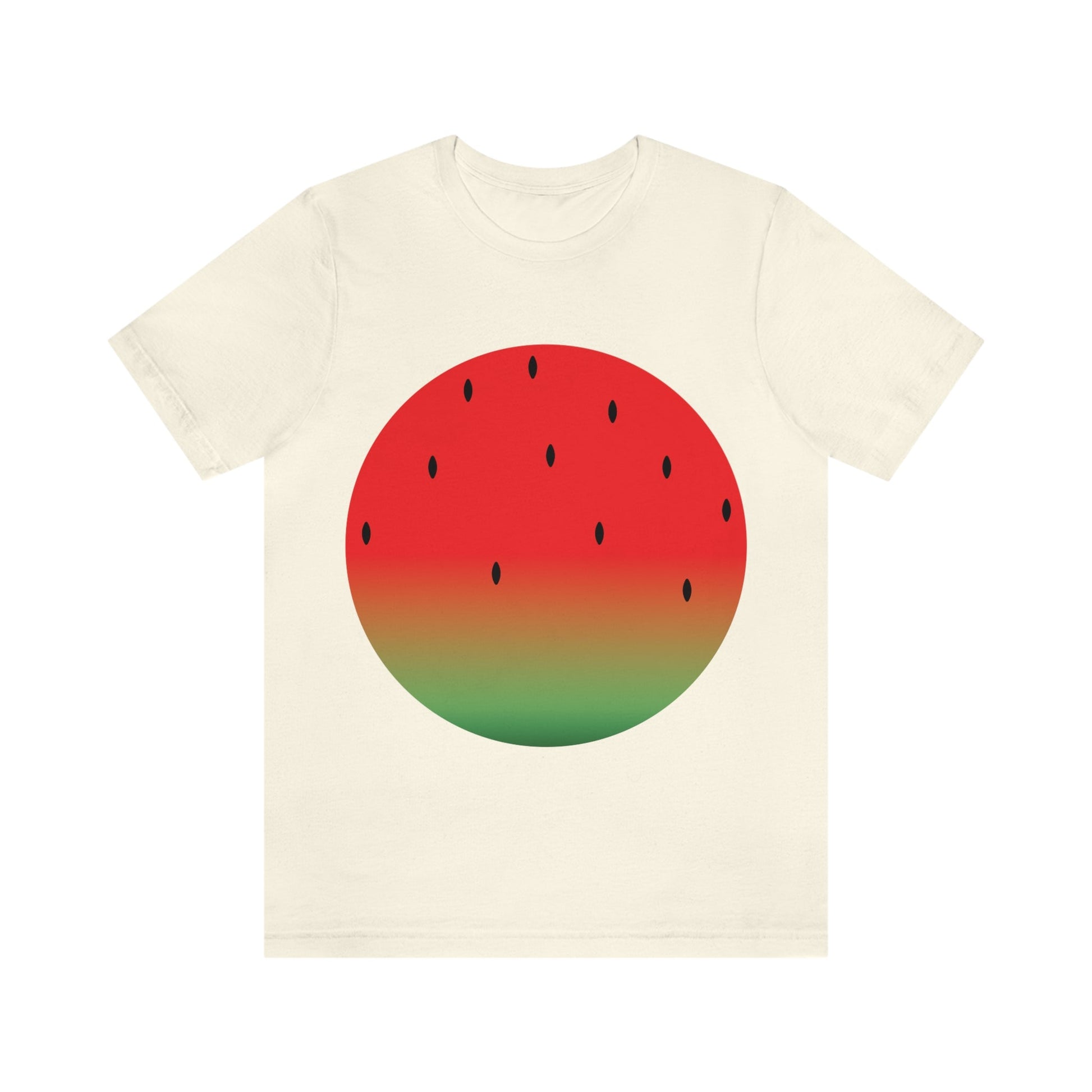 Watermelon Seeds Background Fruit Pattern Unisex Jersey Short Sleeve T-Shirt Ichaku [Perfect Gifts Selection]