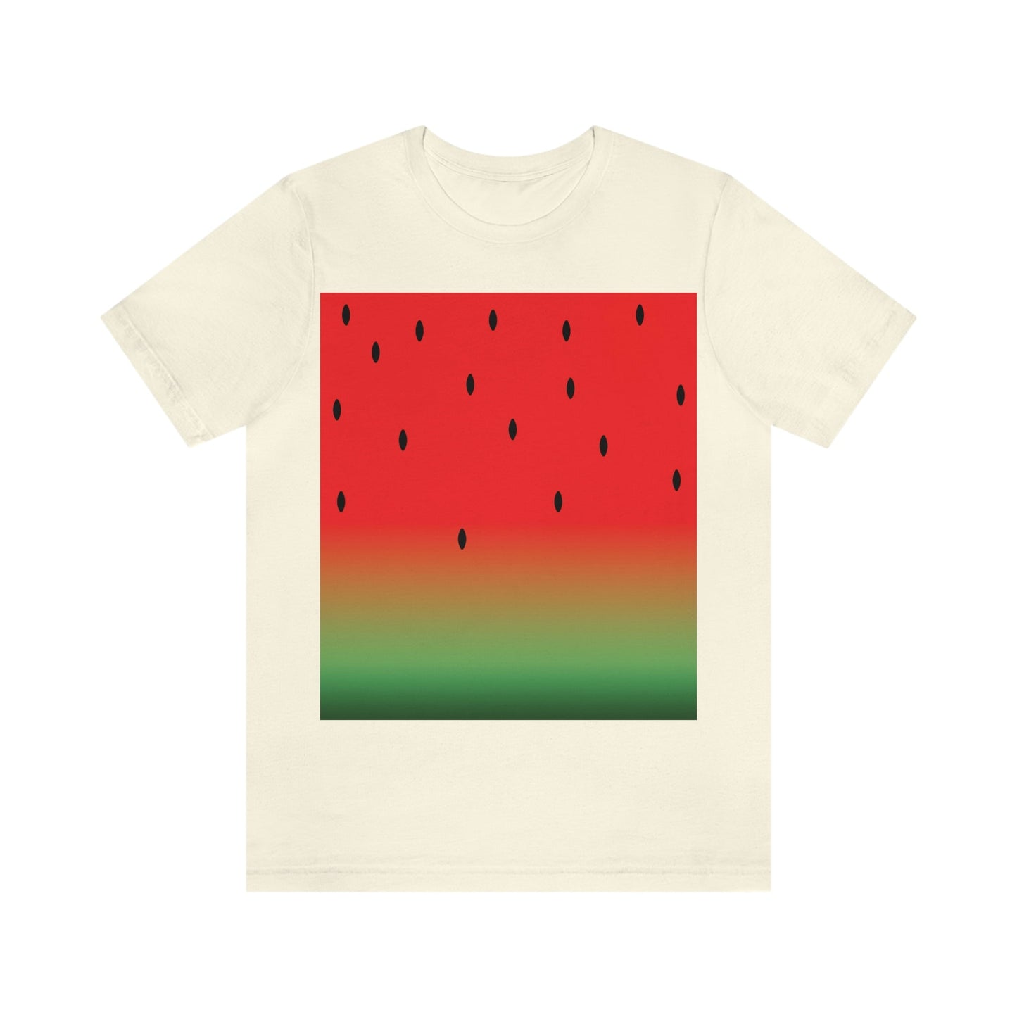 Watermelon Seeds Background Fruit Pattern Unisex Jersey Short Sleeve T-Shirt Ichaku [Perfect Gifts Selection]