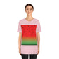 Watermelon Seeds Background Fruit Pattern Unisex Jersey Short Sleeve T-Shirt Ichaku [Perfect Gifts Selection]