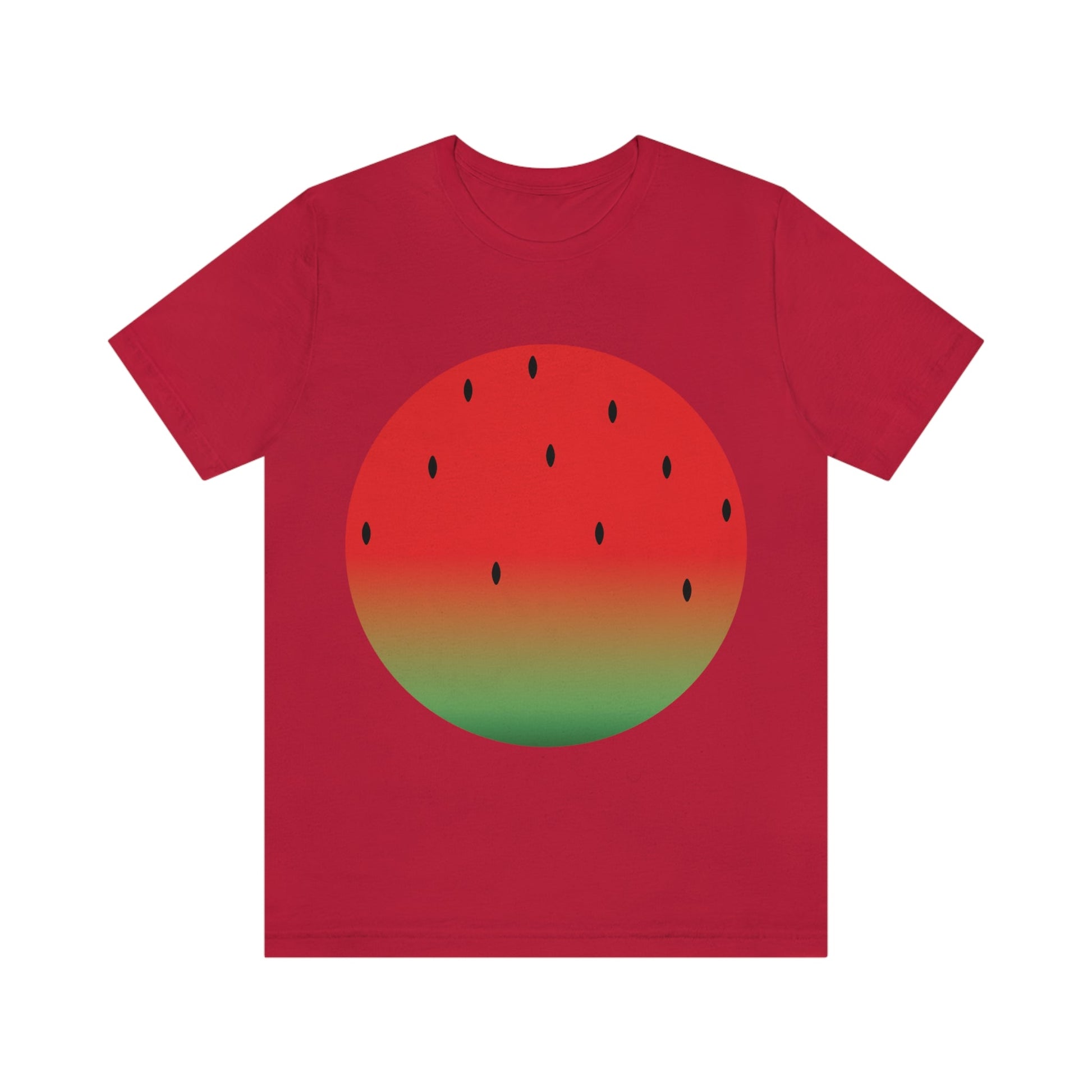 Watermelon Seeds Background Fruit Pattern Unisex Jersey Short Sleeve T-Shirt Ichaku [Perfect Gifts Selection]