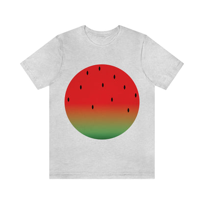 Watermelon Seeds Background Fruit Pattern Unisex Jersey Short Sleeve T-Shirt Ichaku [Perfect Gifts Selection]