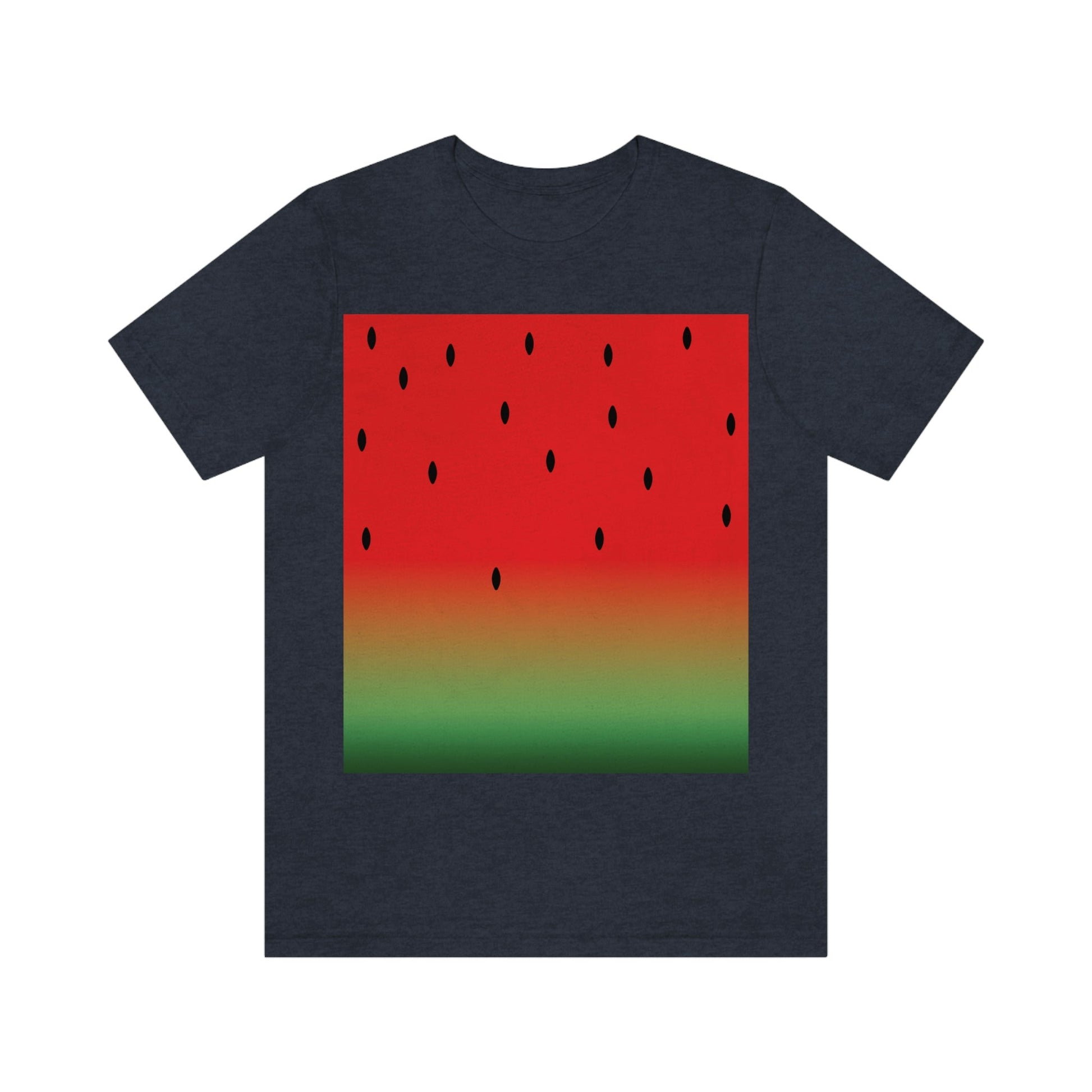 Watermelon Seeds Background Fruit Pattern Unisex Jersey Short Sleeve T-Shirt Ichaku [Perfect Gifts Selection]