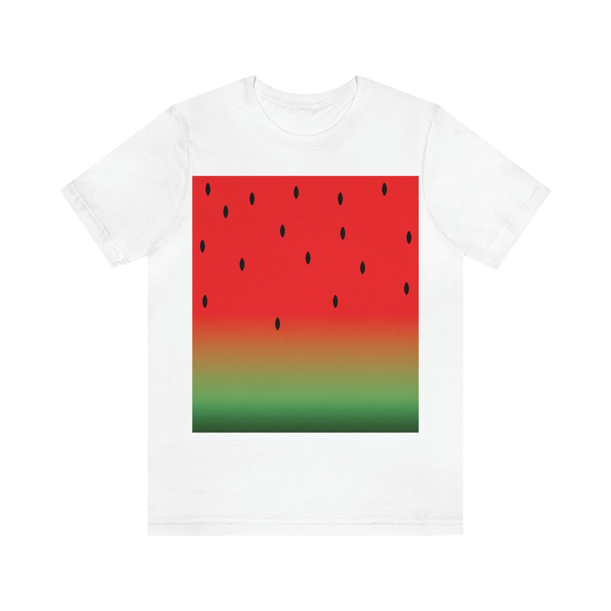 Watermelon Seeds Background Fruit Pattern Unisex Jersey Short Sleeve T-Shirt Ichaku [Perfect Gifts Selection]