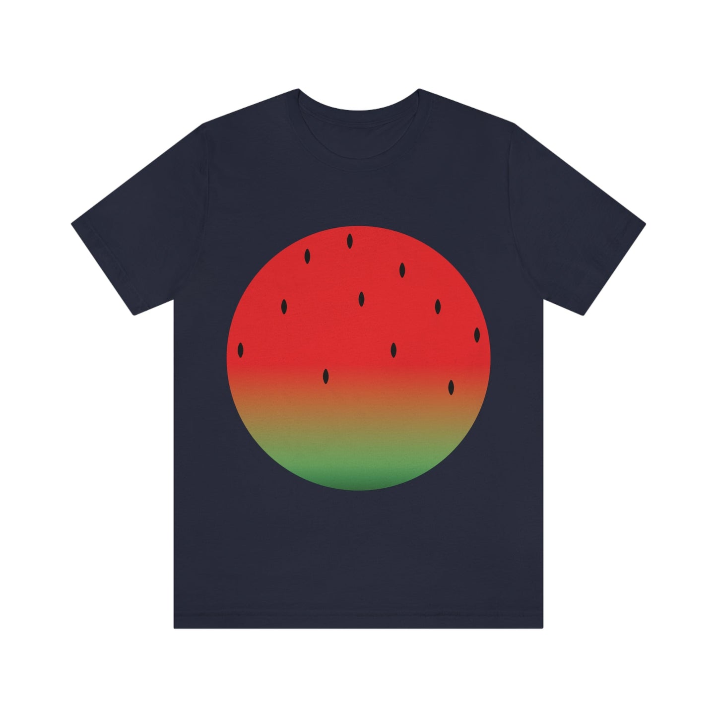 Watermelon Seeds Background Fruit Pattern Unisex Jersey Short Sleeve T-Shirt Ichaku [Perfect Gifts Selection]