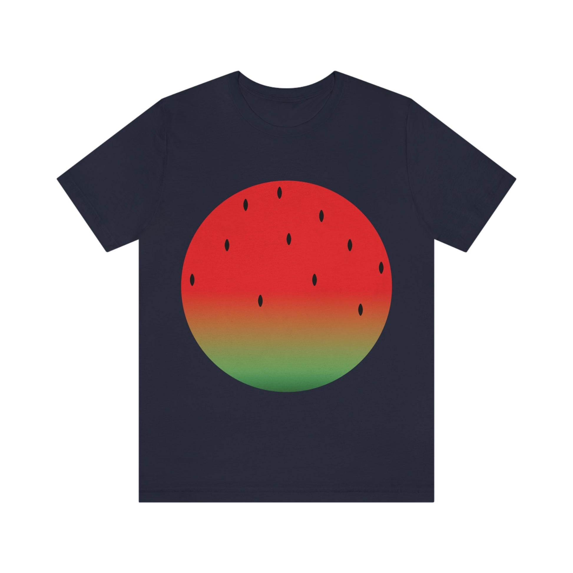 Watermelon Seeds Background Fruit Pattern Unisex Jersey Short Sleeve T-Shirt Ichaku [Perfect Gifts Selection]