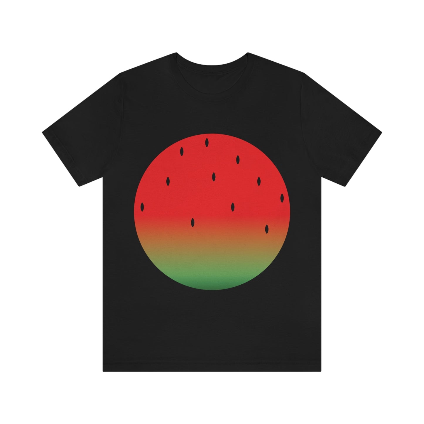 Watermelon Seeds Background Fruit Pattern Unisex Jersey Short Sleeve T-Shirt Ichaku [Perfect Gifts Selection]