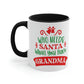 Who Needs Santa When You Have Grandma Funny Christmas Classic Accent Coffee Mug 11oz Ichaku [Perfect Gifts Selection]