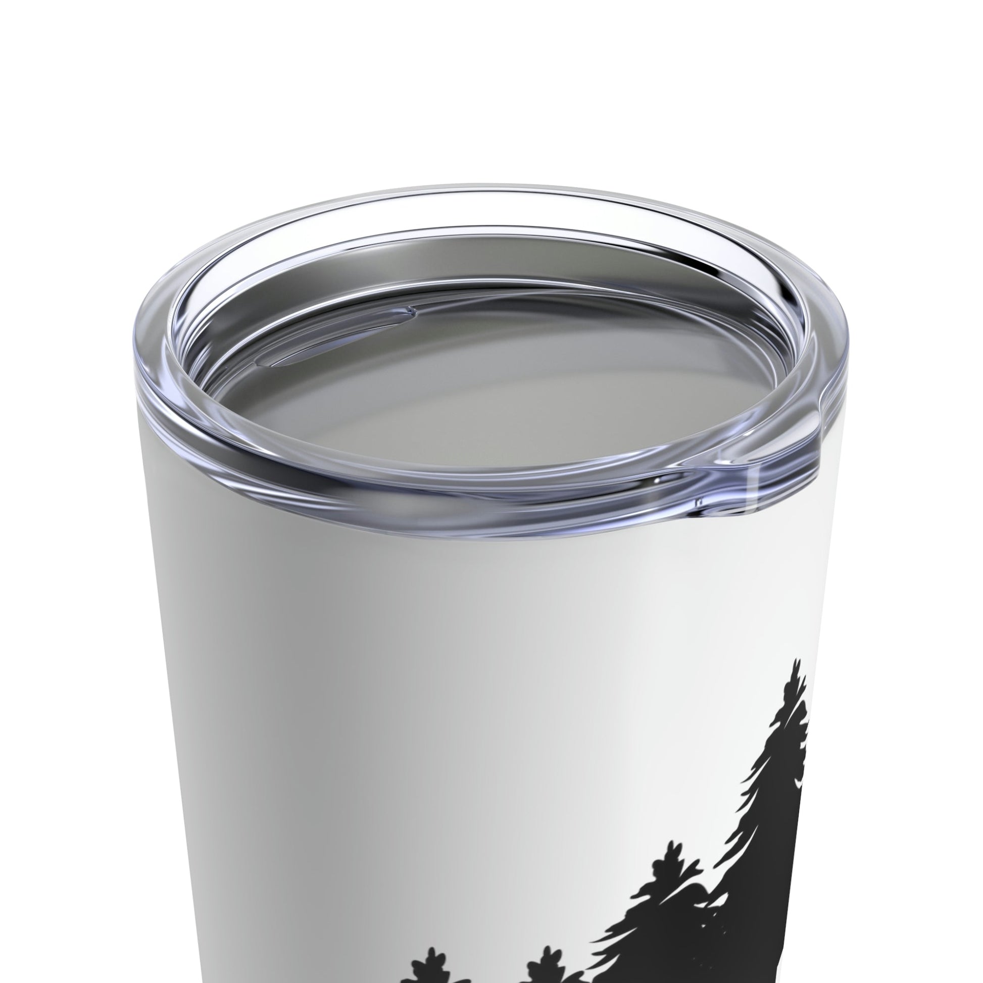 Wild Forest Silhouette Vacation Landscape Explore Stainless Steel Hot or Cold Vacuum Tumbler 20oz Ichaku [Perfect Gifts Selection]
