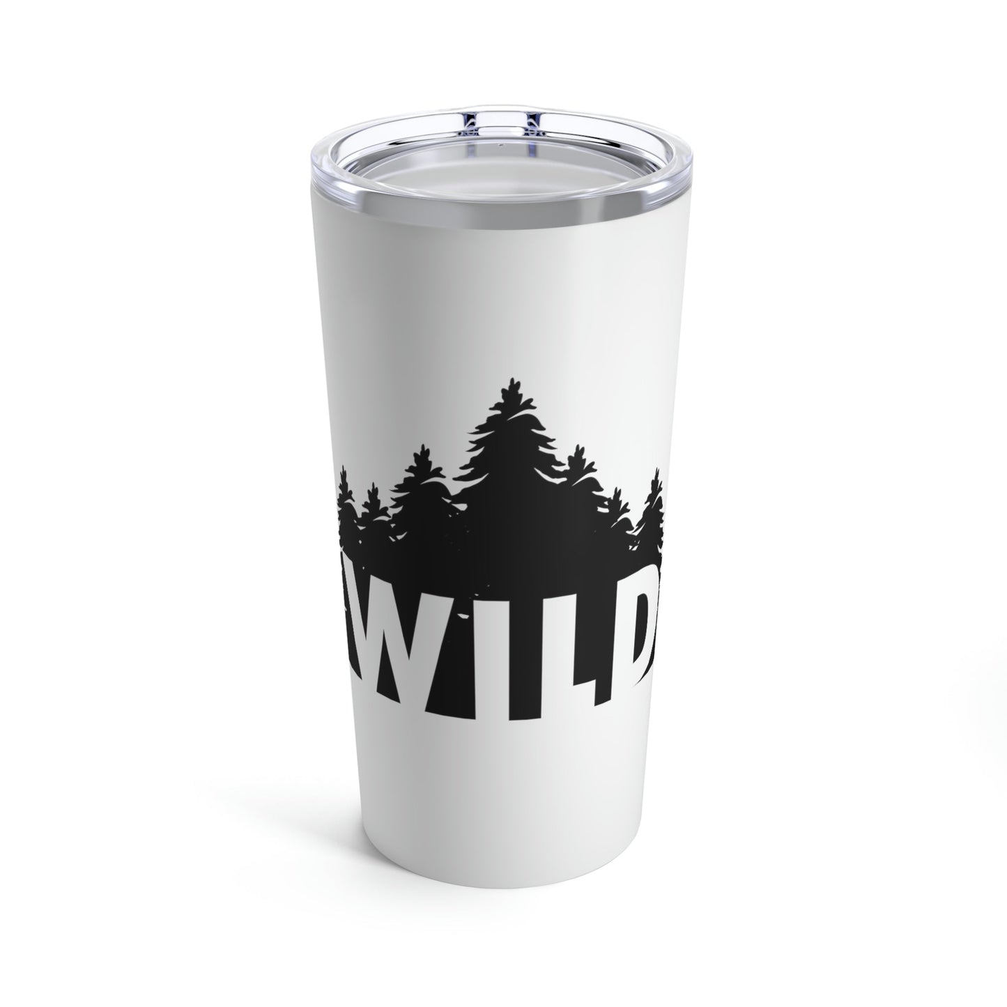 Wild Forest Silhouette Vacation Landscape Explore Stainless Steel Hot or Cold Vacuum Tumbler 20oz Ichaku [Perfect Gifts Selection]