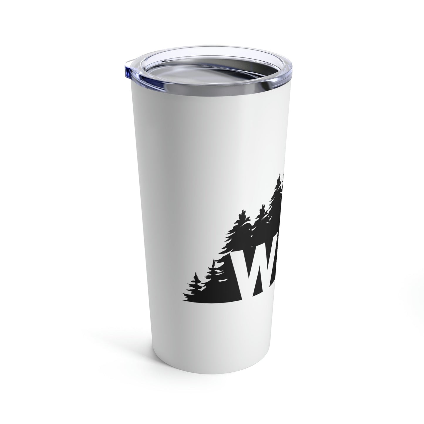 Wild Forest Silhouette Vacation Landscape Explore Stainless Steel Hot or Cold Vacuum Tumbler 20oz Ichaku [Perfect Gifts Selection]