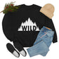 Wild Forest Silhouette Vacation Landscape Explore Unisex Heavy Blend™ Crewneck Sweatshirt Ichaku [Perfect Gifts Selection]