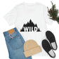 Wild Forest Silhouette Vacation Landscape Explore Unisex Jersey Short Sleeve T-Shirt Ichaku [Perfect Gifts Selection]