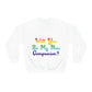 Will You Be My New Companion? LGBT Rainbow Unisex Heavy Blend™ Crewneck Sweatshirt Ichaku [Perfect Gifts Selection]