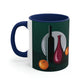 Wine Art Minimal Aesthetic Food Classic Accent Coffee Mug 11oz Ichaku [Perfect Gifts Selection]