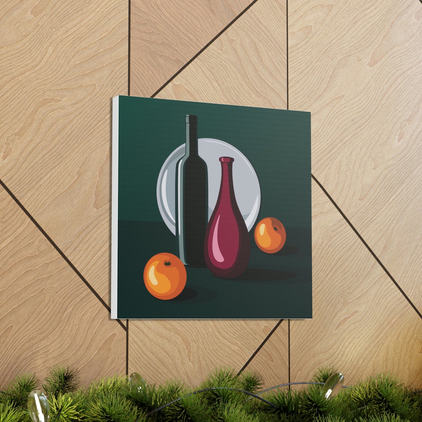 Wine Art Minimal Aesthetic Food Classic Art Canvas Gallery Wraps Ichaku [Perfect Gifts Selection]