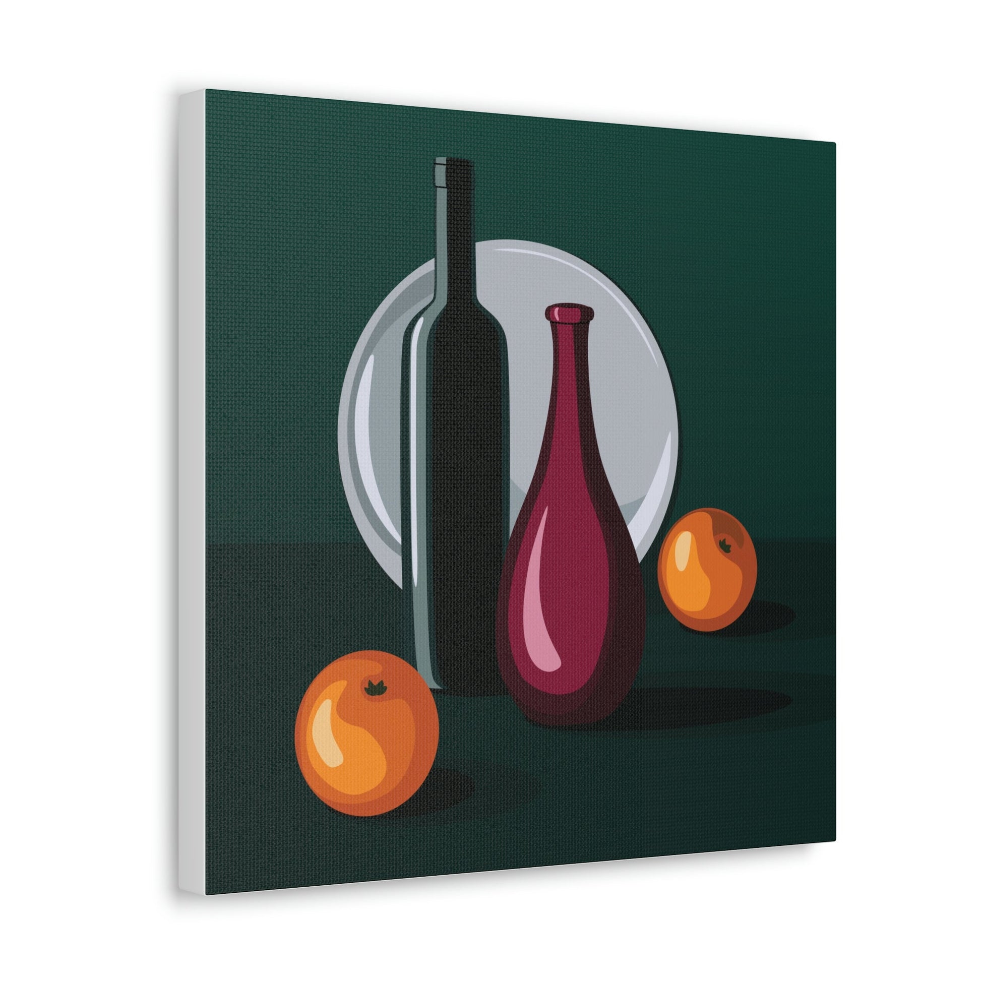 Wine Art Minimal Aesthetic Food Classic Art Canvas Gallery Wraps Ichaku [Perfect Gifts Selection]