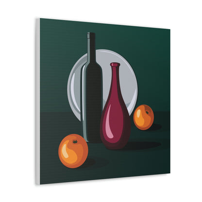 Wine Art Minimal Aesthetic Food Classic Art Canvas Gallery Wraps Ichaku [Perfect Gifts Selection]