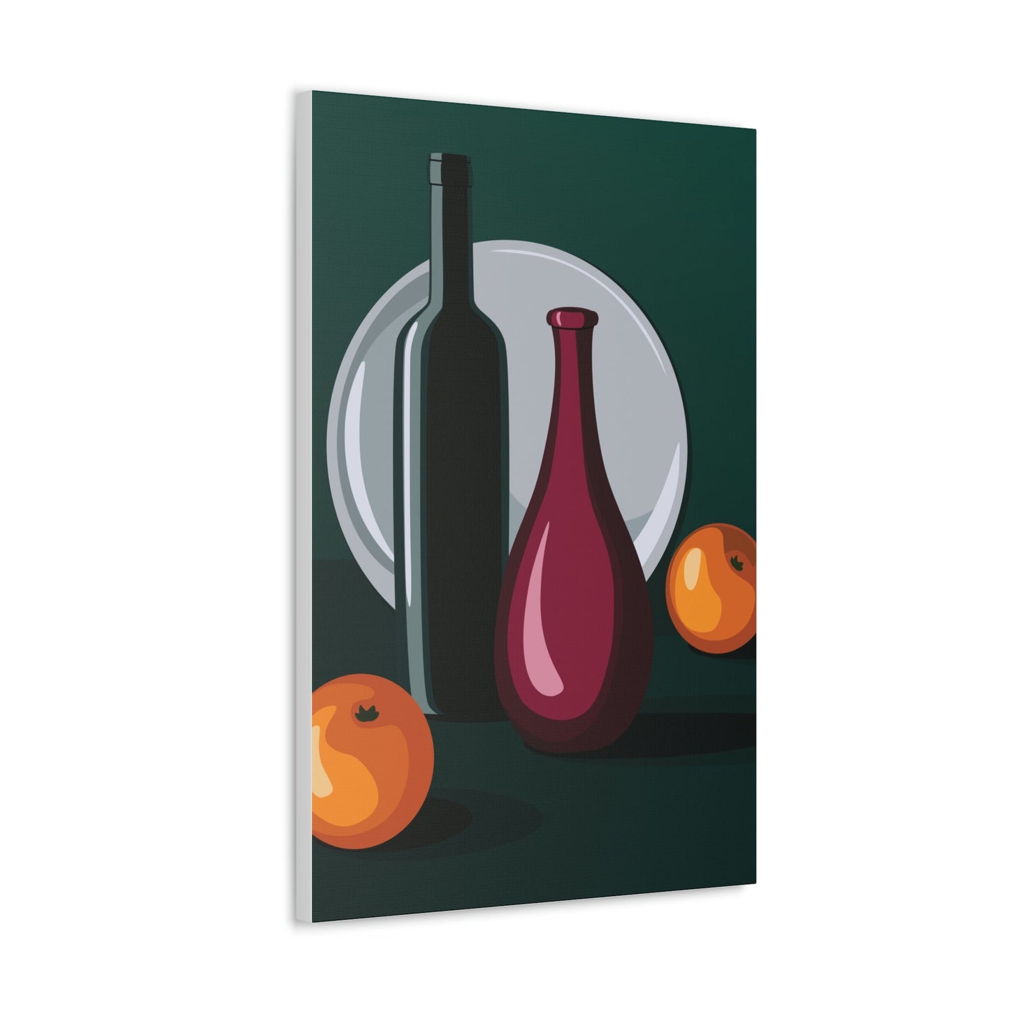 Wine Art Minimal Aesthetic Food Classic Art Canvas Gallery Wraps Ichaku [Perfect Gifts Selection]