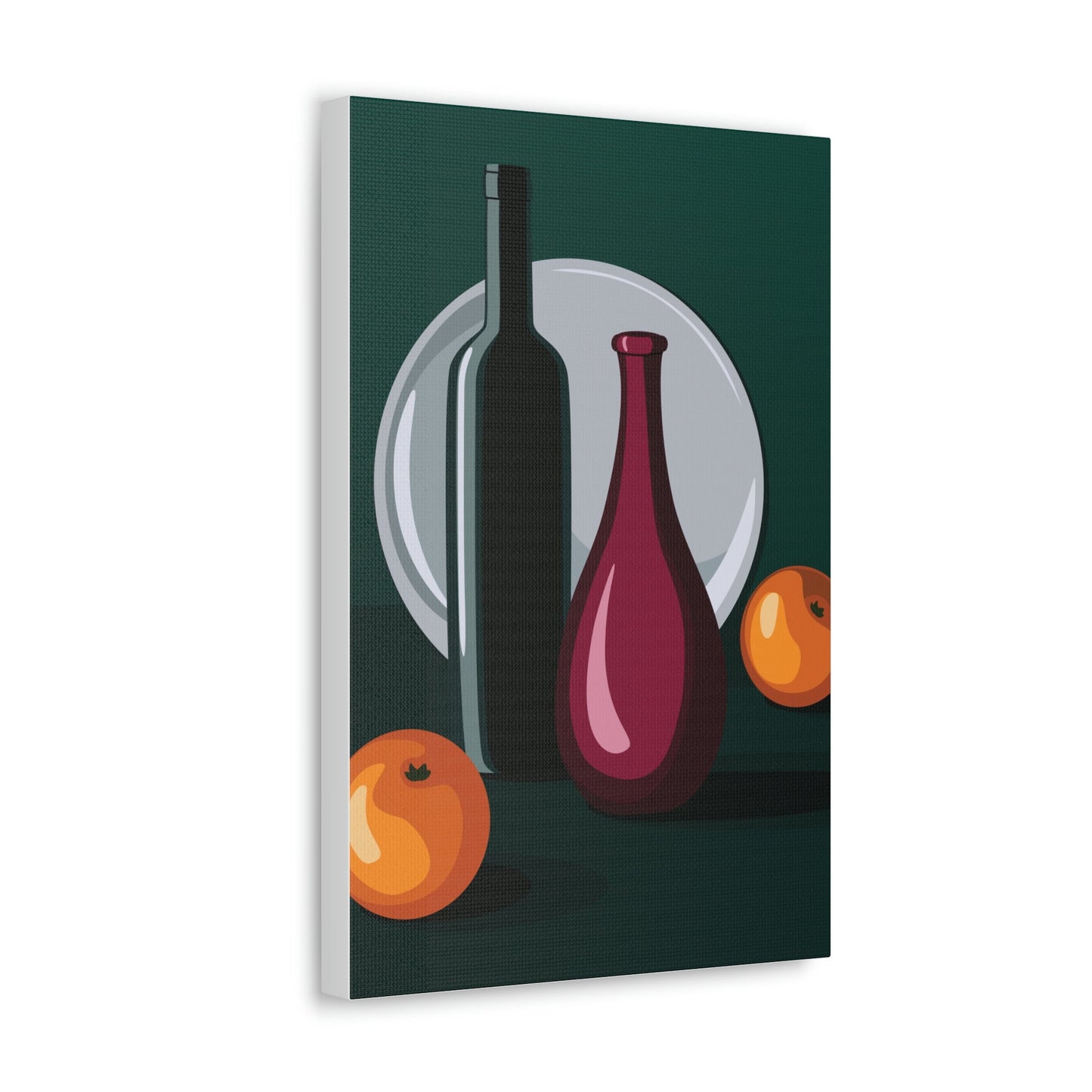 Wine Art Minimal Aesthetic Food Classic Art Canvas Gallery Wraps Ichaku [Perfect Gifts Selection]