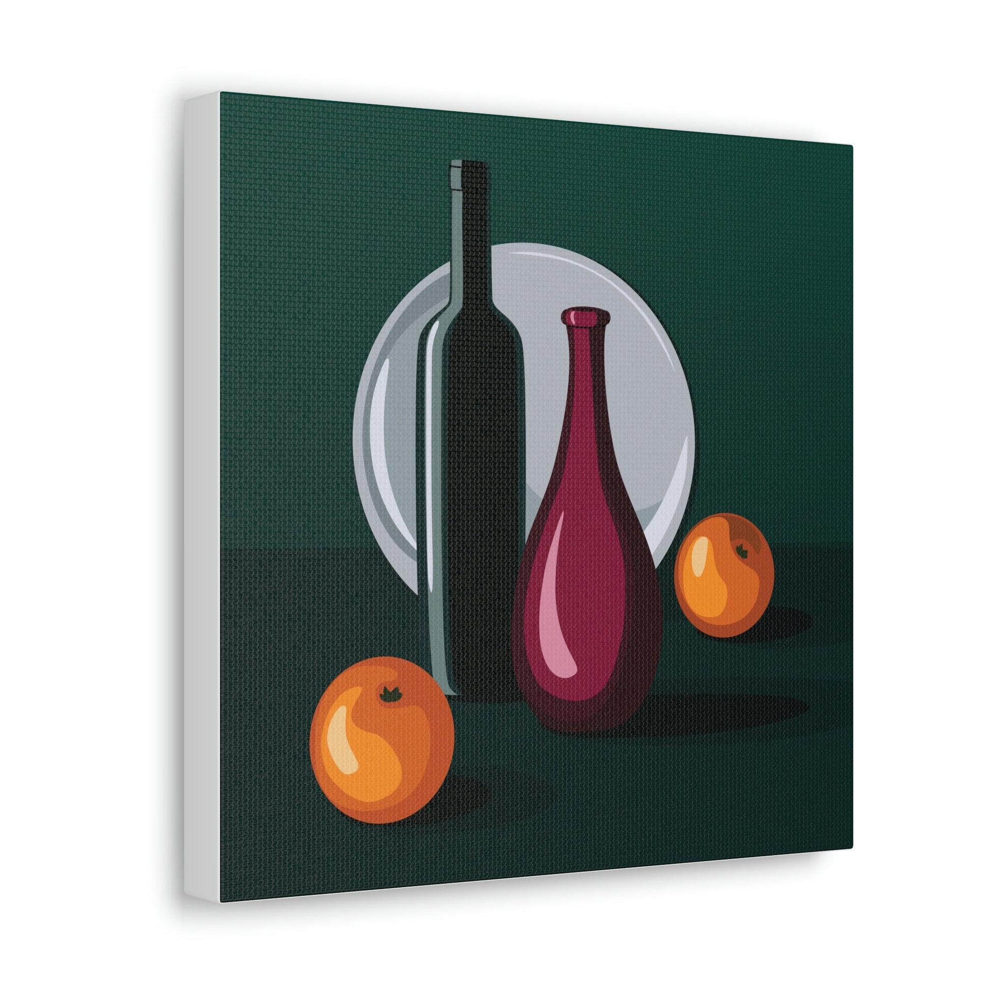 Wine Art Minimal Aesthetic Food Classic Art Canvas Gallery Wraps Ichaku [Perfect Gifts Selection]