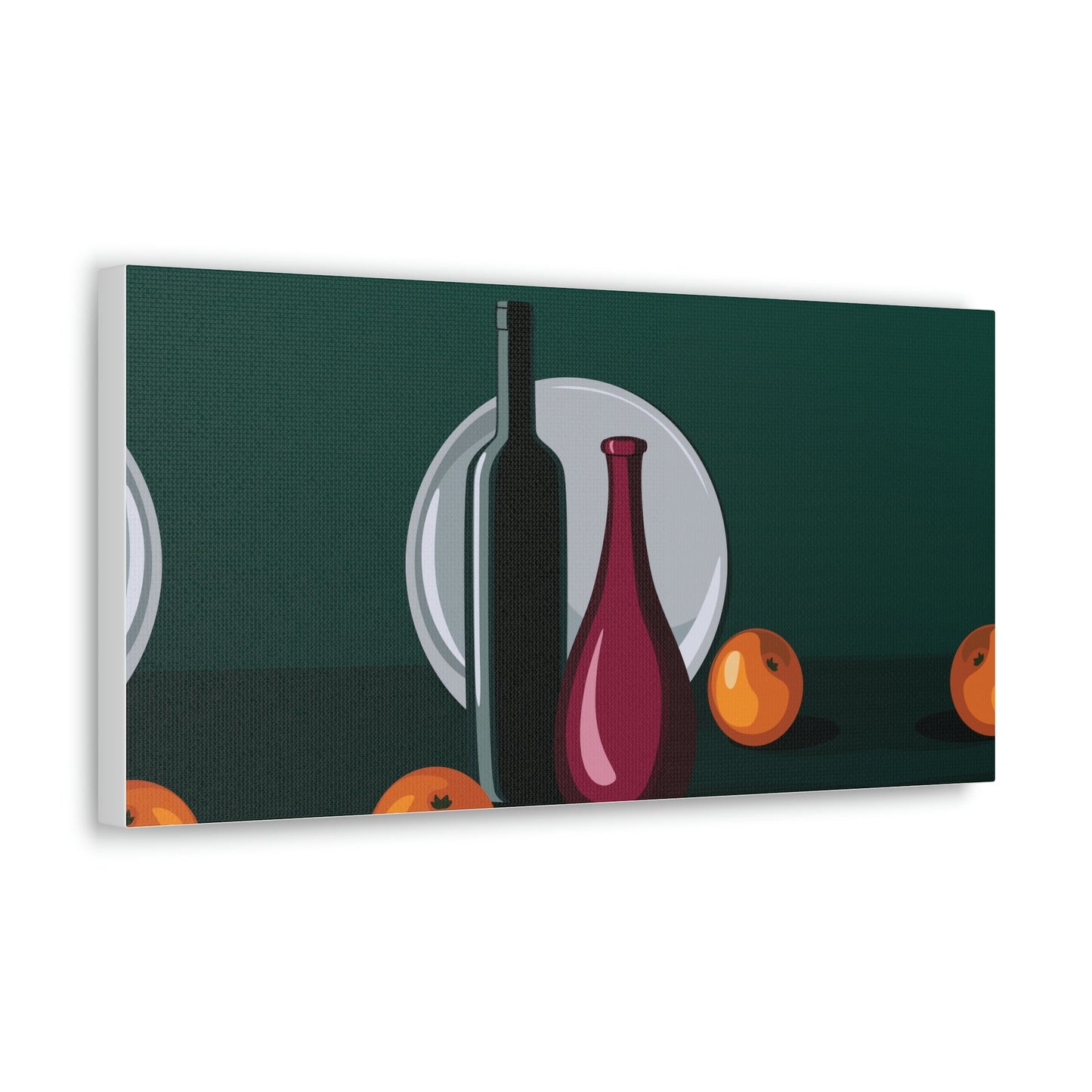 Wine Art Minimal Aesthetic Food Classic Art Canvas Gallery Wraps Ichaku [Perfect Gifts Selection]