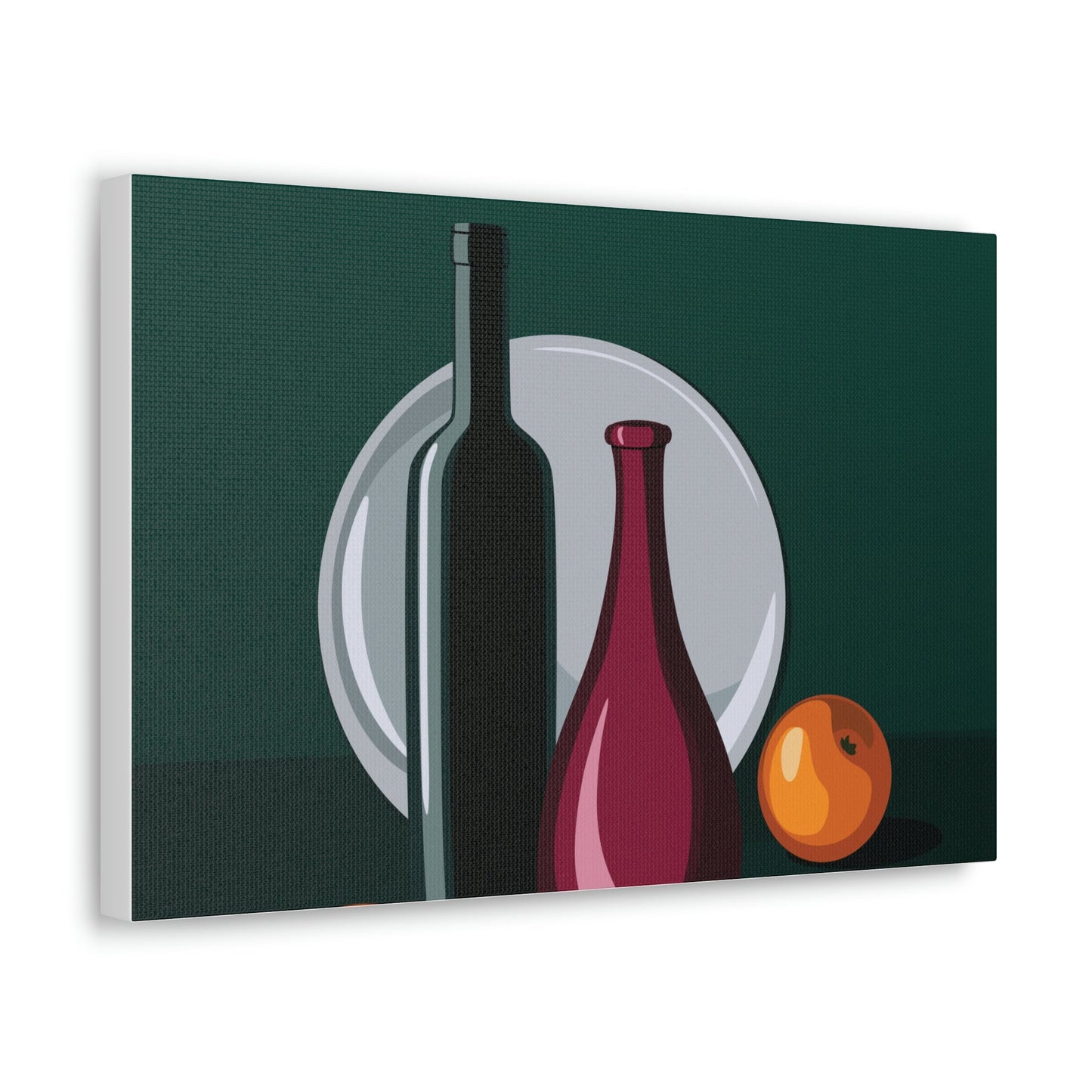 Wine Art Minimal Aesthetic Food Classic Art Canvas Gallery Wraps Ichaku [Perfect Gifts Selection]