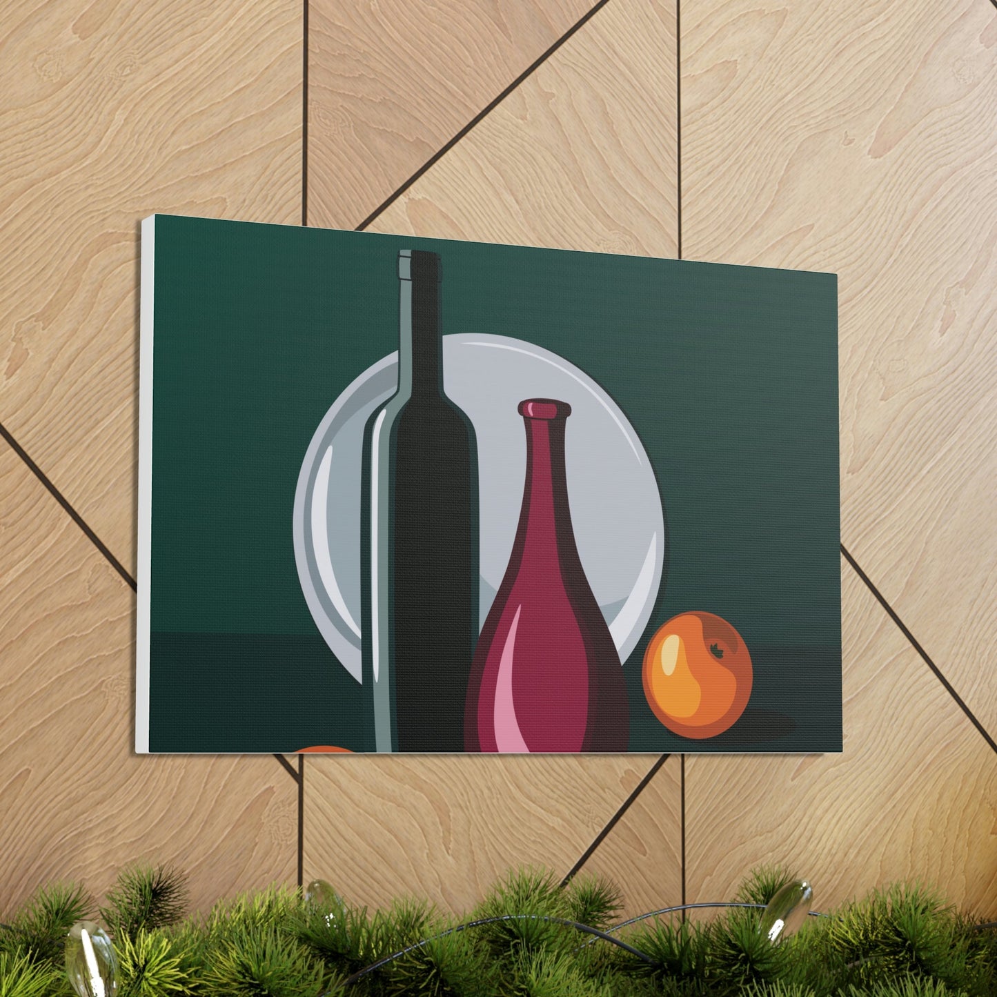 Wine Art Minimal Aesthetic Food Classic Art Canvas Gallery Wraps Ichaku [Perfect Gifts Selection]