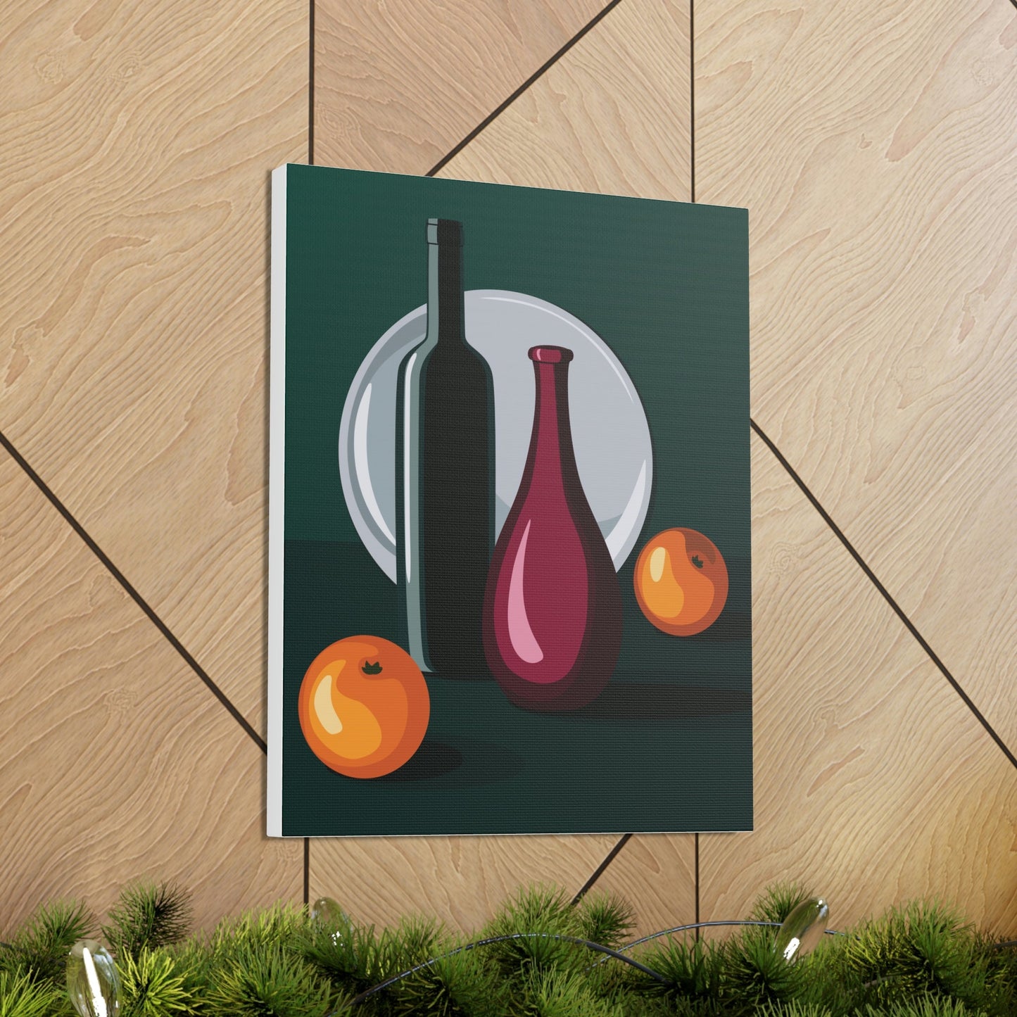 Wine Art Minimal Aesthetic Food Classic Art Canvas Gallery Wraps Ichaku [Perfect Gifts Selection]