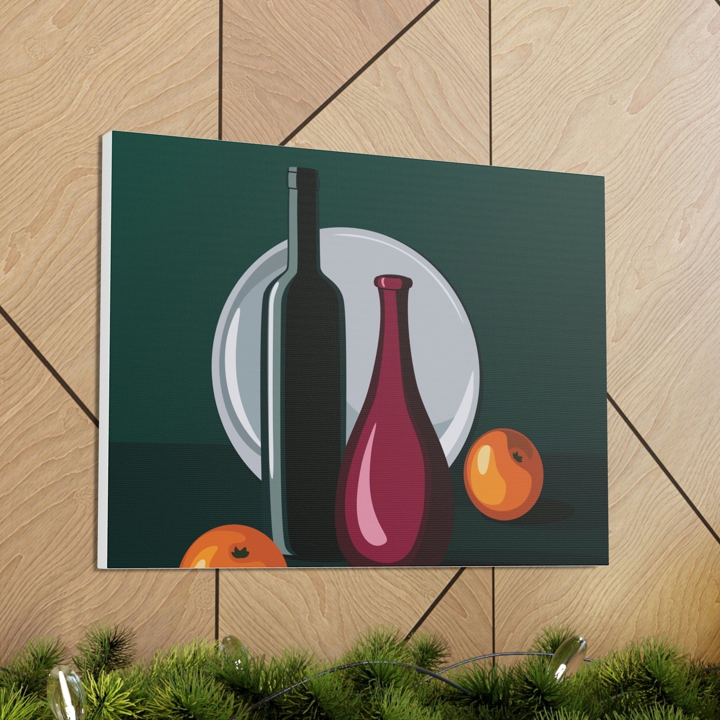 Wine Art Minimal Aesthetic Food Classic Art Canvas Gallery Wraps Ichaku [Perfect Gifts Selection]