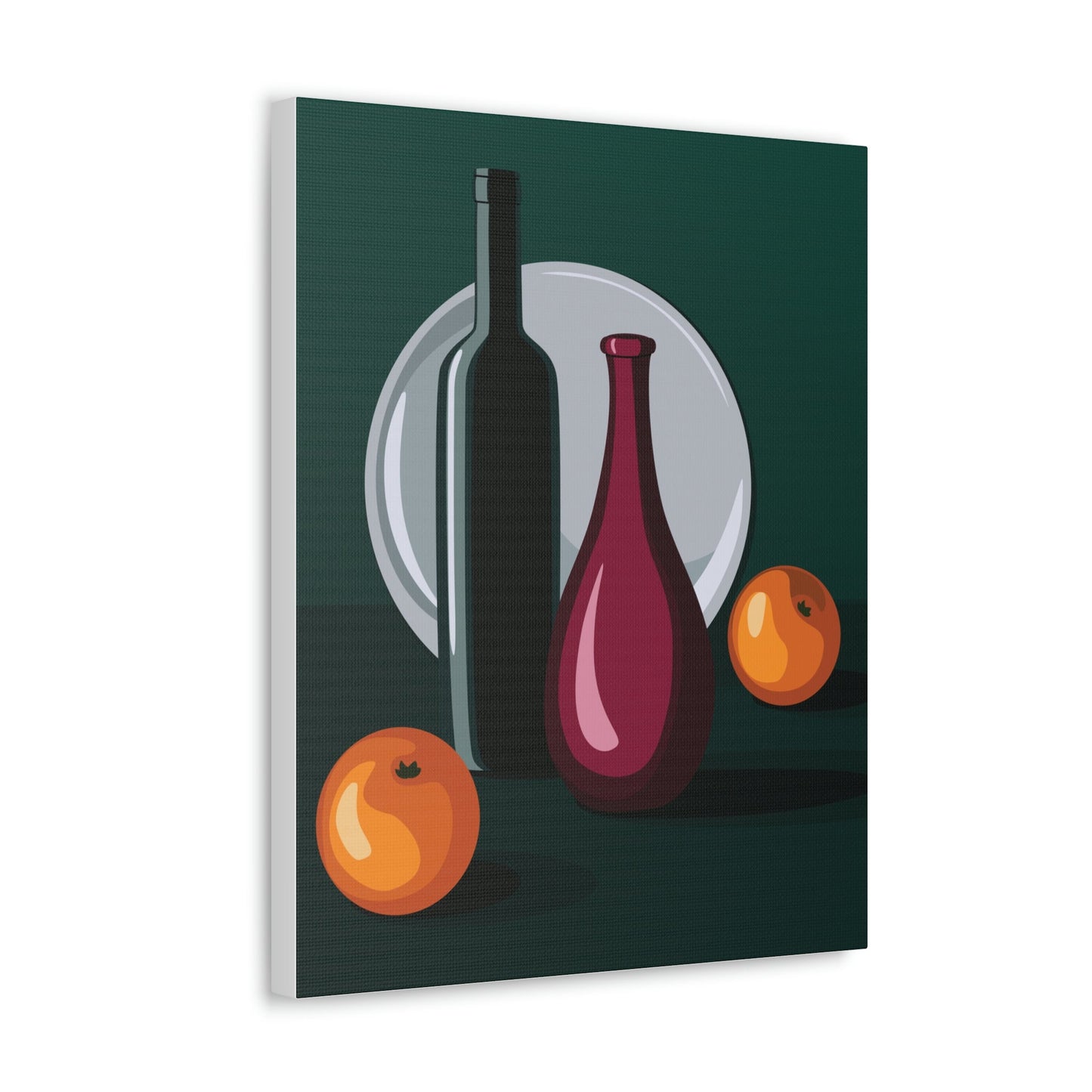 Wine Art Minimal Aesthetic Food Classic Art Canvas Gallery Wraps Ichaku [Perfect Gifts Selection]