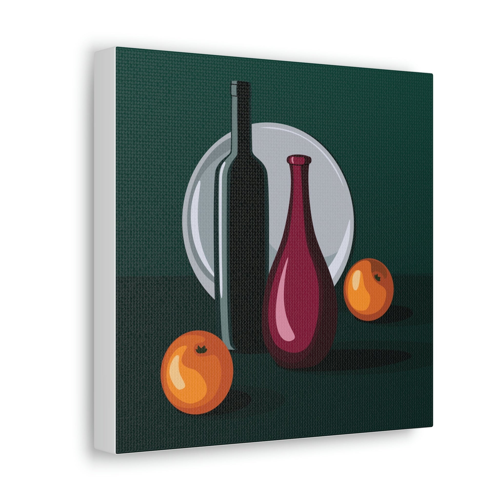 Wine Art Minimal Aesthetic Food Classic Art Canvas Gallery Wraps Ichaku [Perfect Gifts Selection]