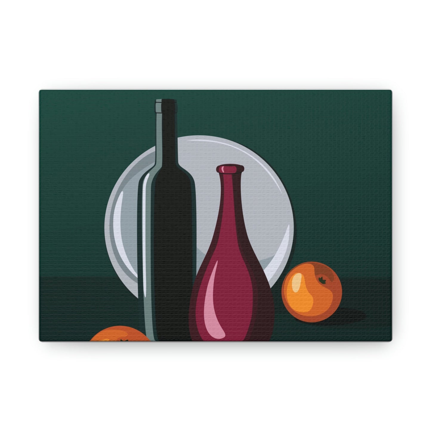 Wine Art Minimal Aesthetic Food Classic Art Canvas Gallery Wraps Ichaku [Perfect Gifts Selection]