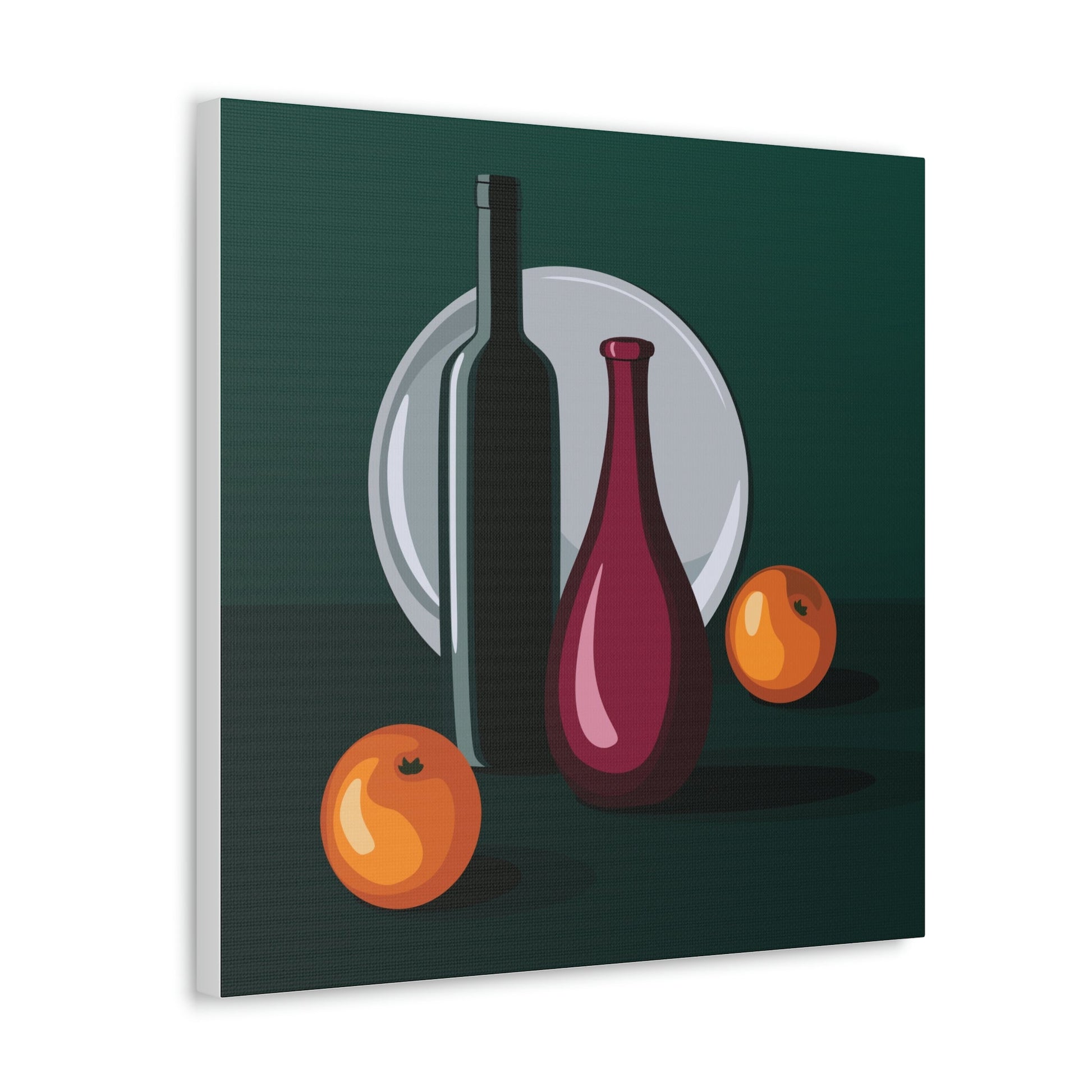 Wine Art Minimal Aesthetic Food Classic Art Canvas Gallery Wraps Ichaku [Perfect Gifts Selection]