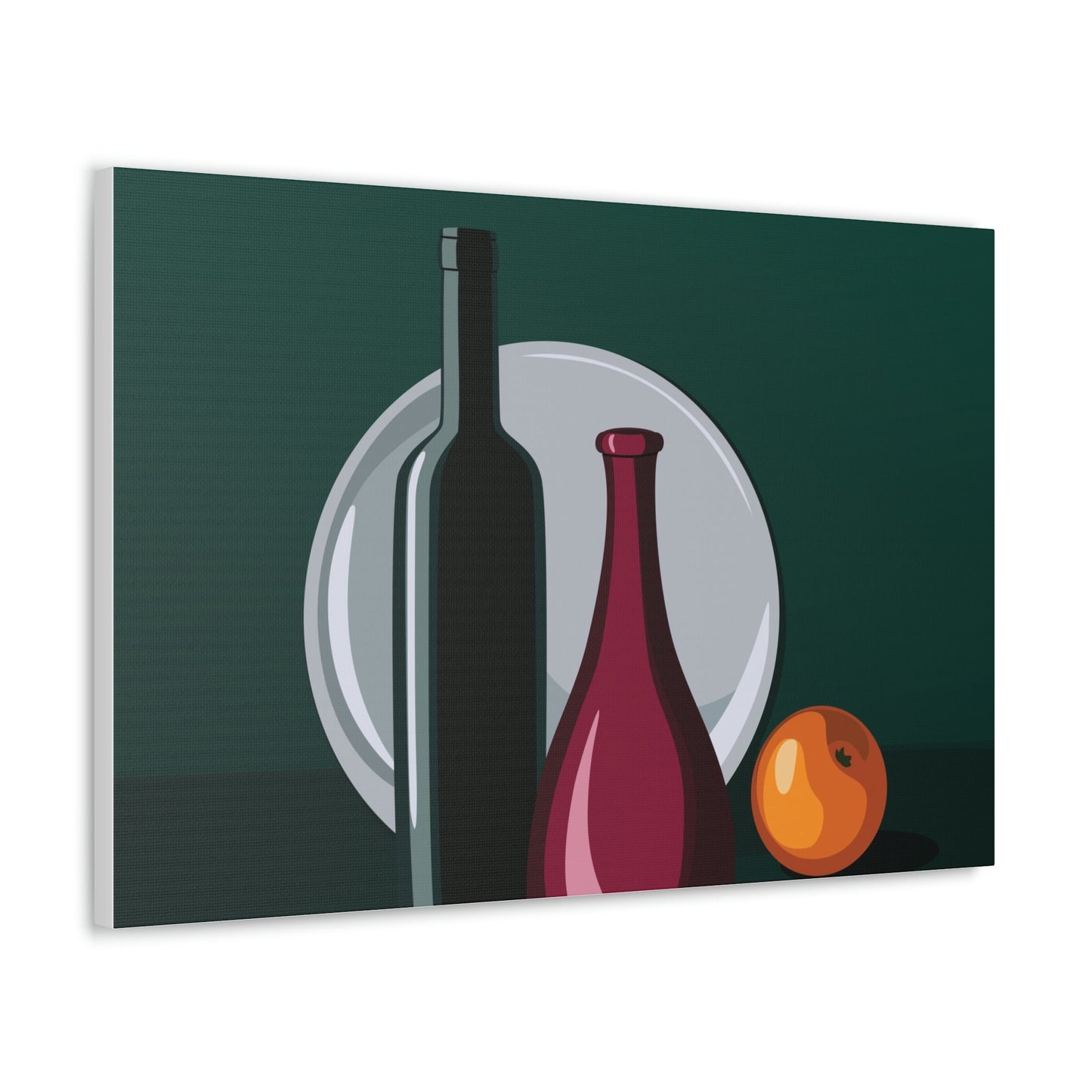 Wine Art Minimal Aesthetic Food Classic Art Canvas Gallery Wraps Ichaku [Perfect Gifts Selection]