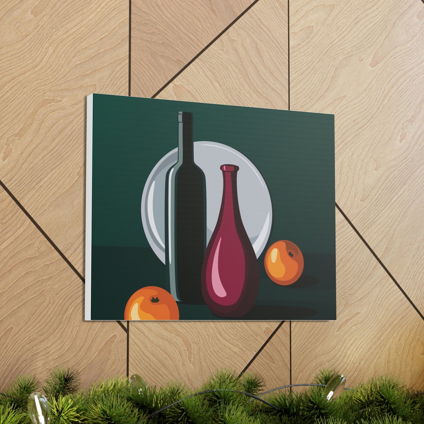 Wine Art Minimal Aesthetic Food Classic Art Canvas Gallery Wraps Ichaku [Perfect Gifts Selection]