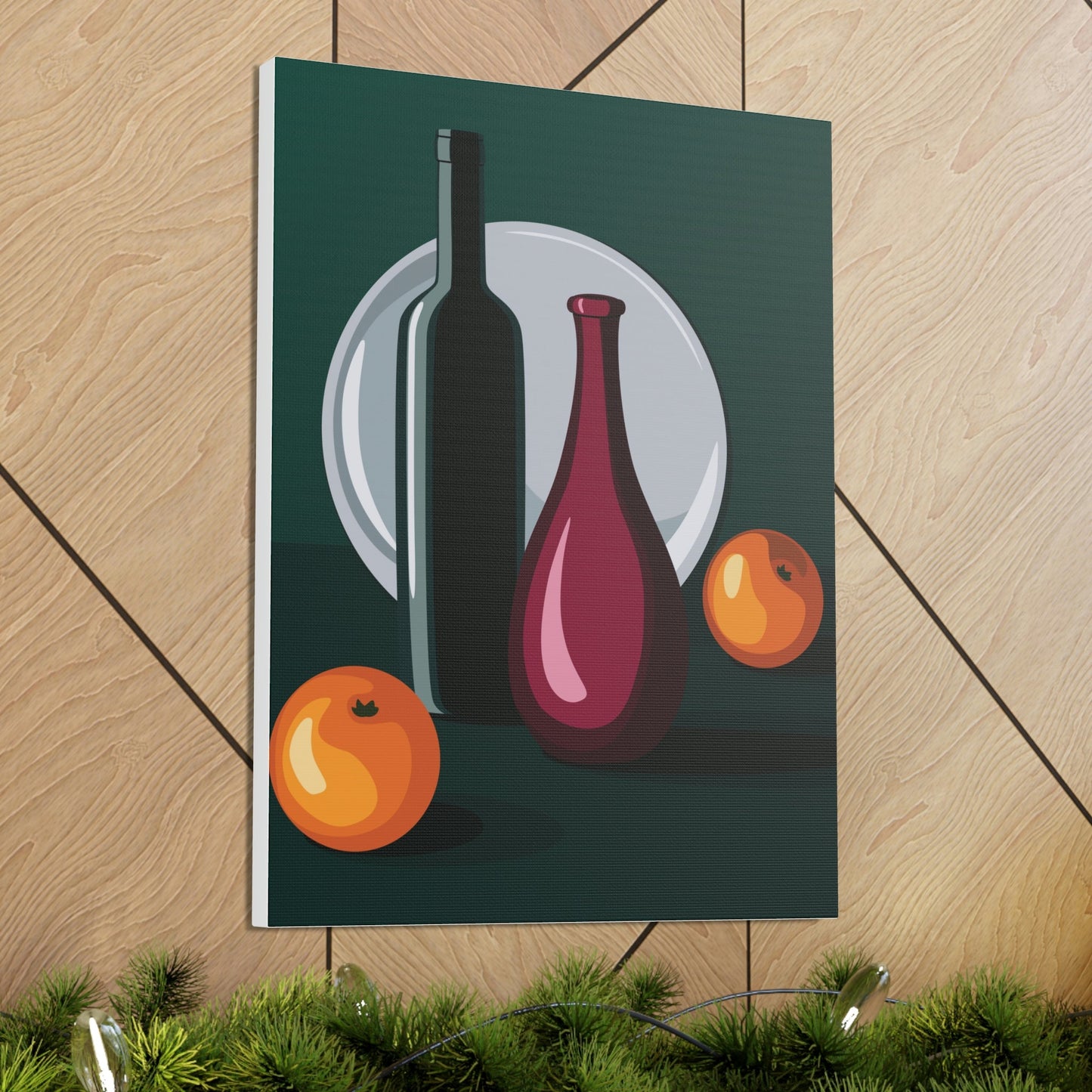 Wine Art Minimal Aesthetic Food Classic Art Canvas Gallery Wraps Ichaku [Perfect Gifts Selection]