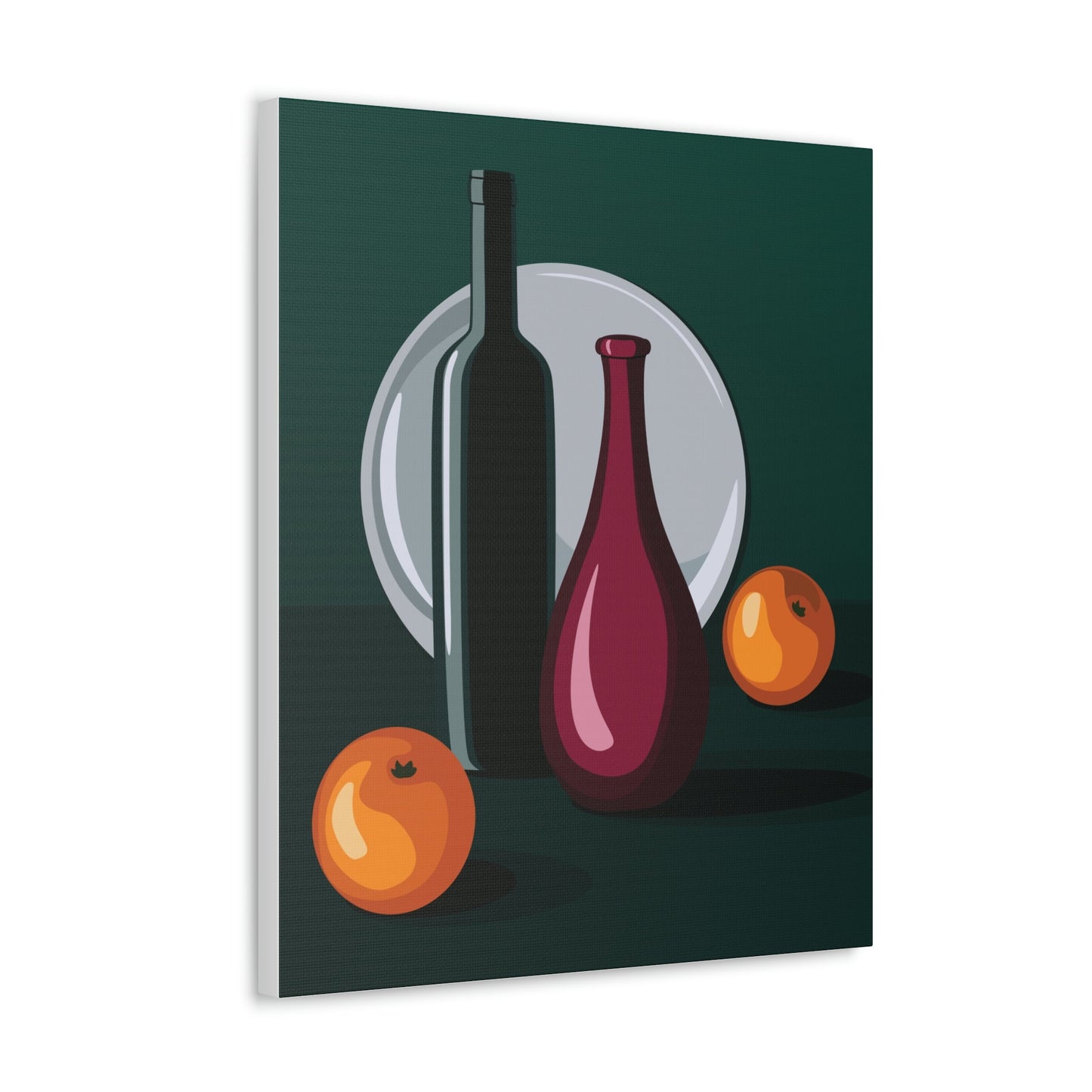 Wine Art Minimal Aesthetic Food Classic Art Canvas Gallery Wraps Ichaku [Perfect Gifts Selection]