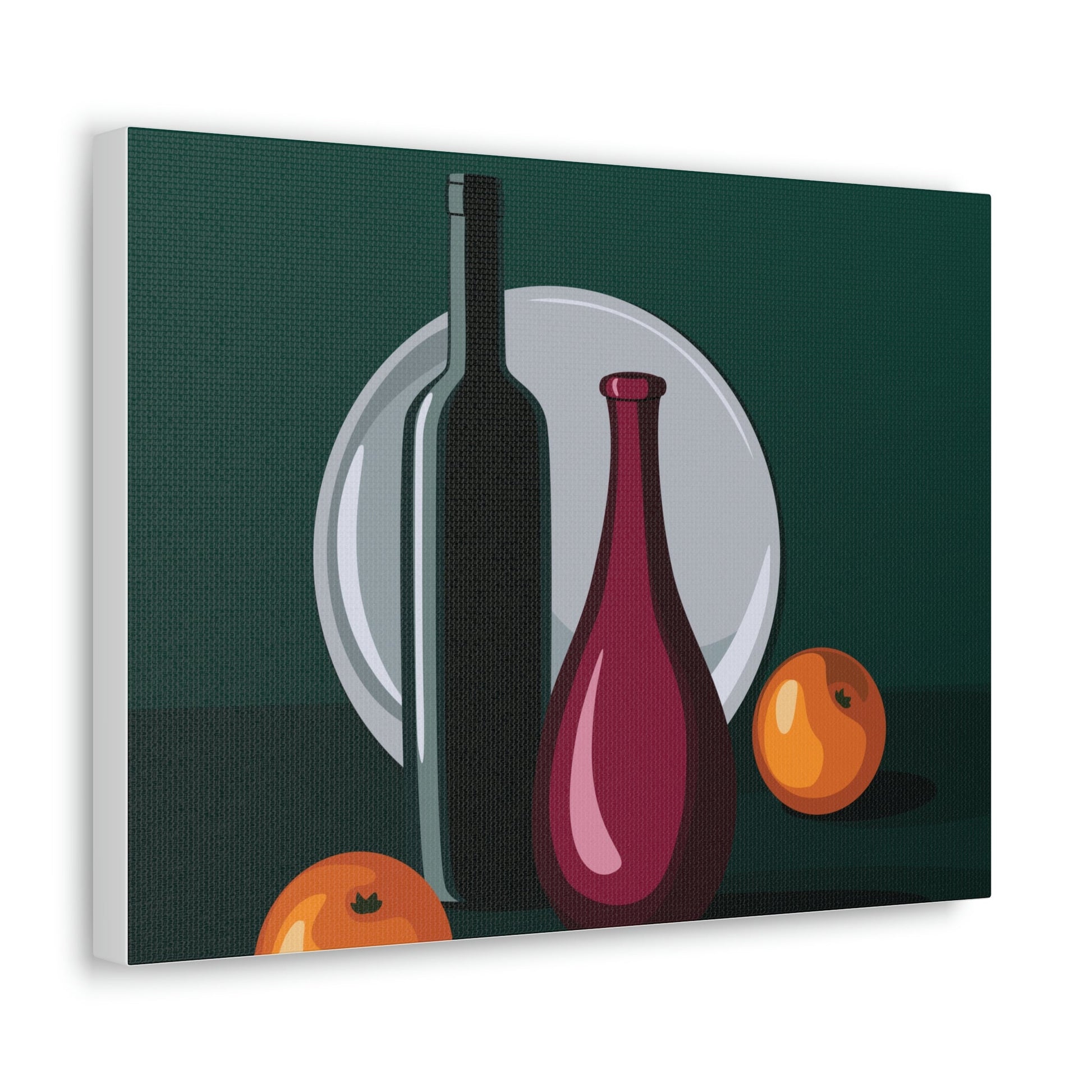 Wine Art Minimal Aesthetic Food Classic Art Canvas Gallery Wraps Ichaku [Perfect Gifts Selection]