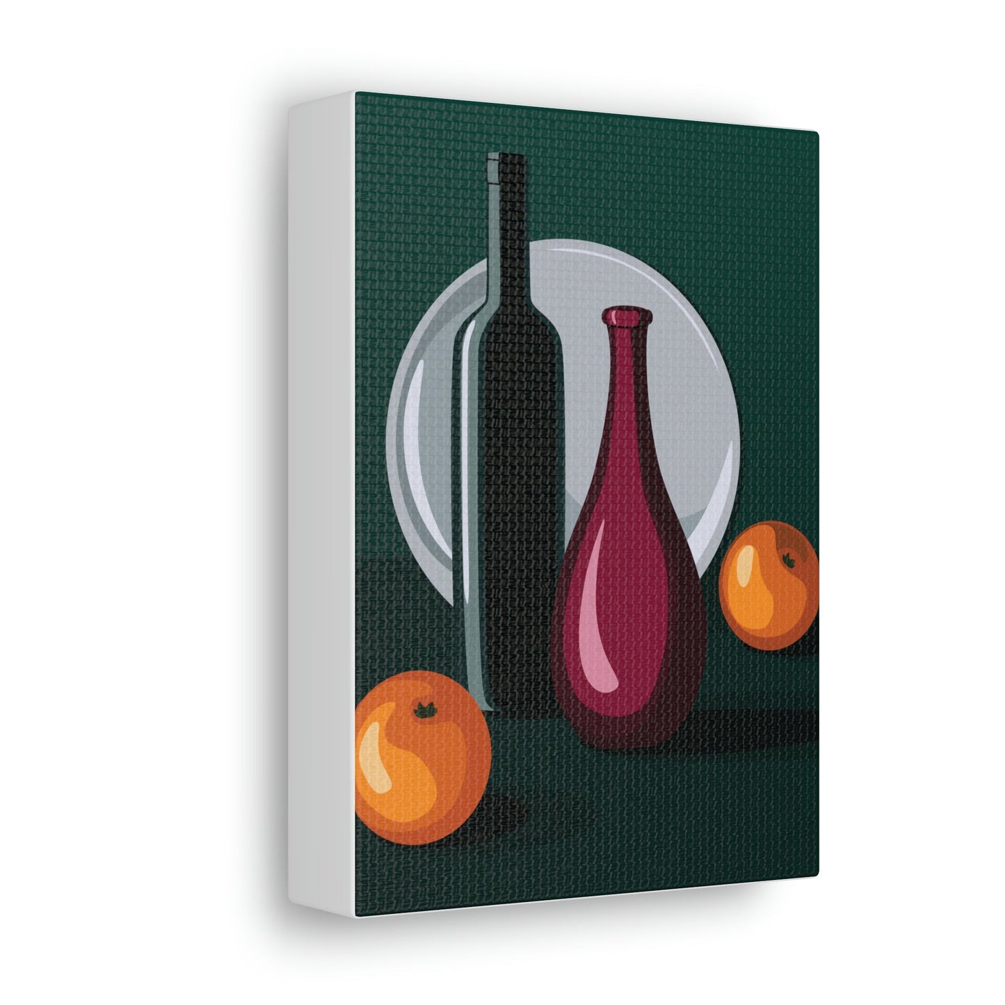 Wine Art Minimal Aesthetic Food Classic Art Canvas Gallery Wraps Ichaku [Perfect Gifts Selection]