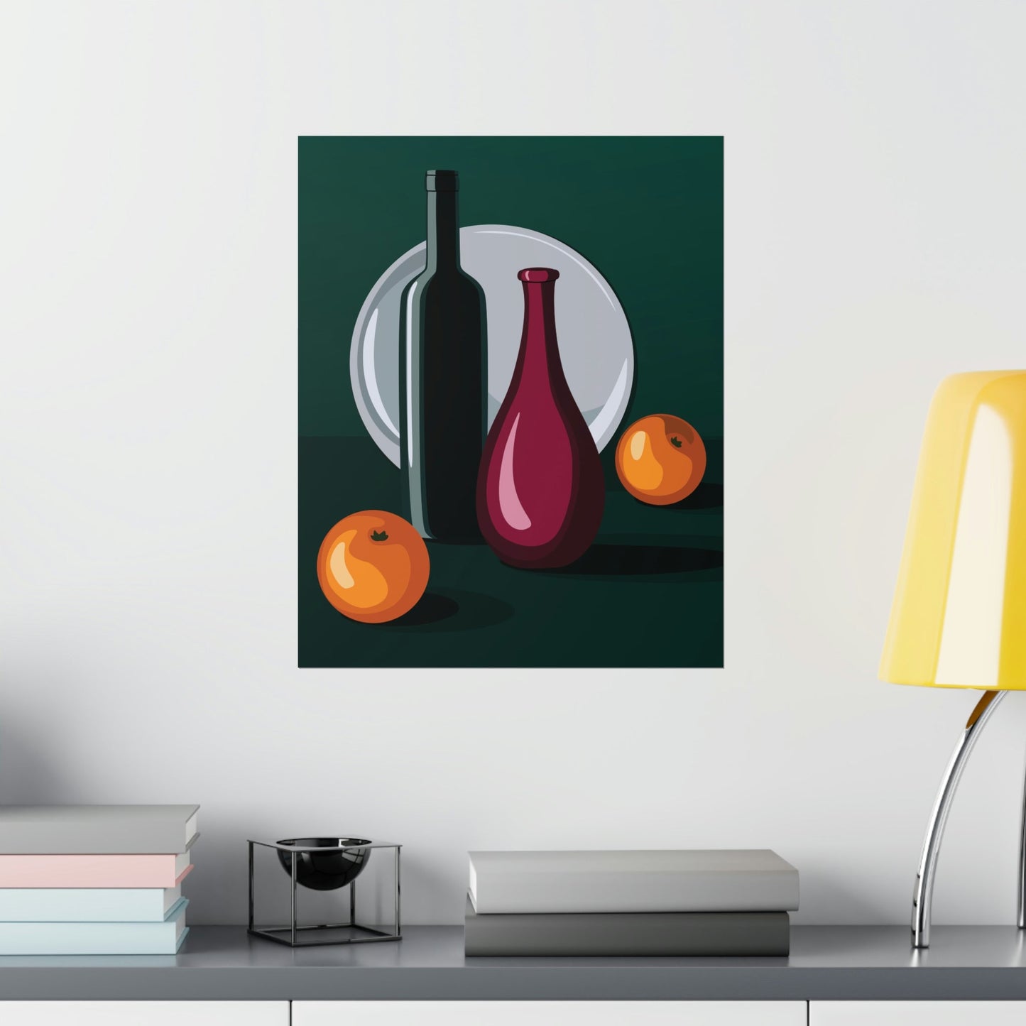 Wine Art Minimal Aesthetic Food Classic Premium Matte Vertical Posters Ichaku [Perfect Gifts Selection]