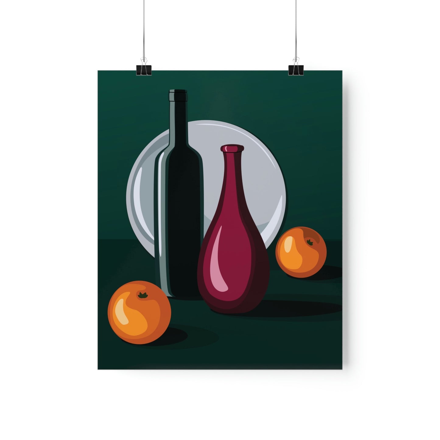 Wine Art Minimal Aesthetic Food Classic Premium Matte Vertical Posters Ichaku [Perfect Gifts Selection]