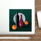 Wine Art Minimal Aesthetic Food Classic Sign Die-Cut Sticker Ichaku [Perfect Gifts Selection]