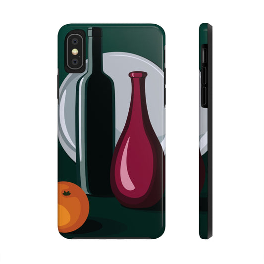 Wine Art Minimal Aesthetic Food Classic Tough Phone Cases Case-Mate Ichaku [Perfect Gifts Selection]
