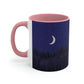 Winter Forest Moon Nature Modern Art Classic Accent Coffee Mug 11oz Ichaku [Perfect Gifts Selection]