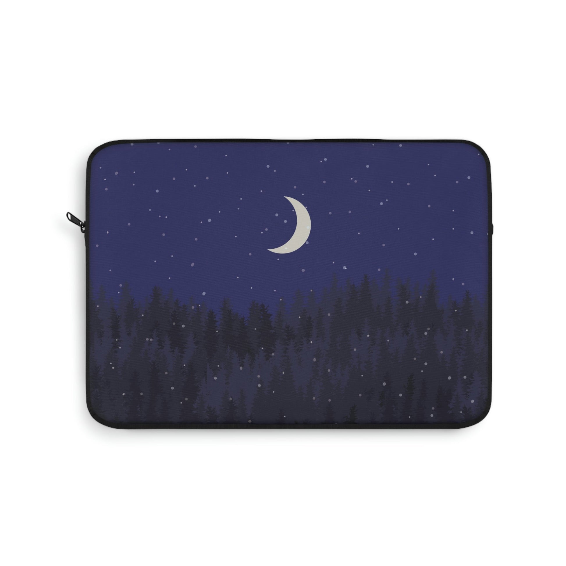 Winter Forest Moon Nature Modern Art Laptop Sleeve Ichaku [Perfect Gifts Selection]